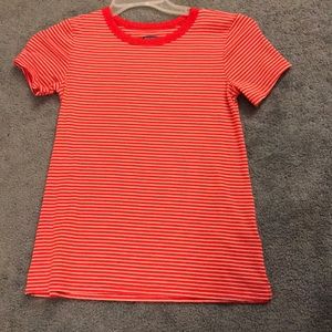 Orange/Red Striped Top